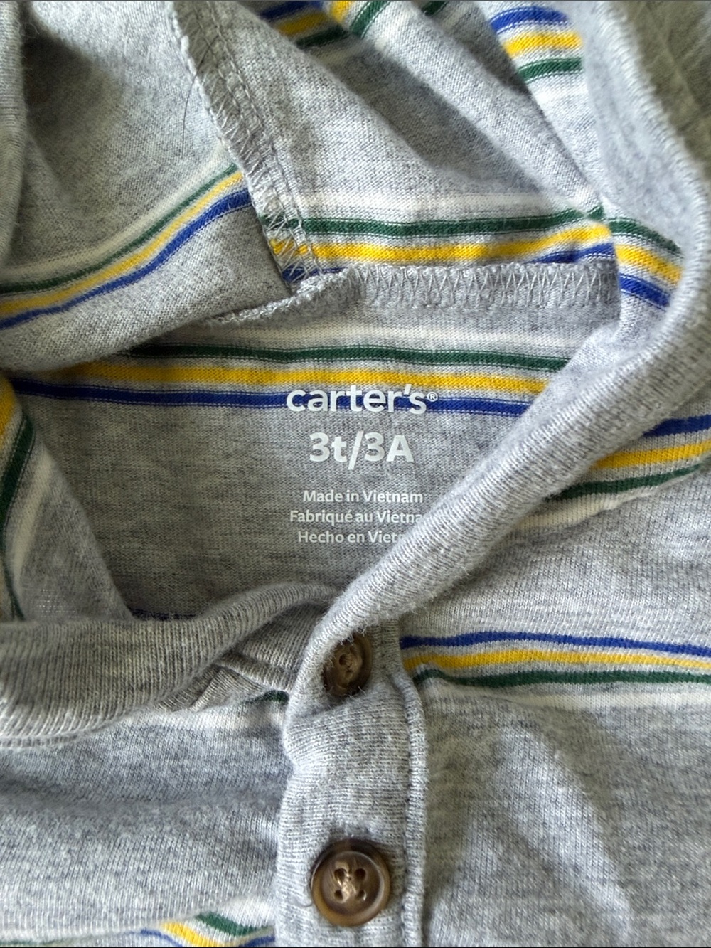 Carter's and Gap Long-Sleeve Tees Trio 3T - Picture 4 of 4